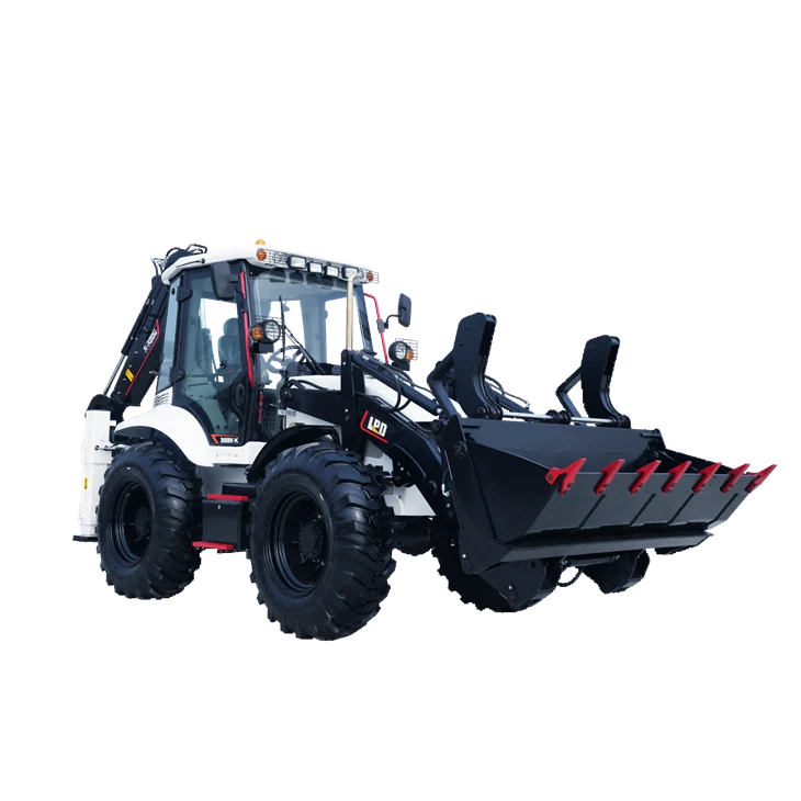 Backhoe Loader with Four-wheel Steering